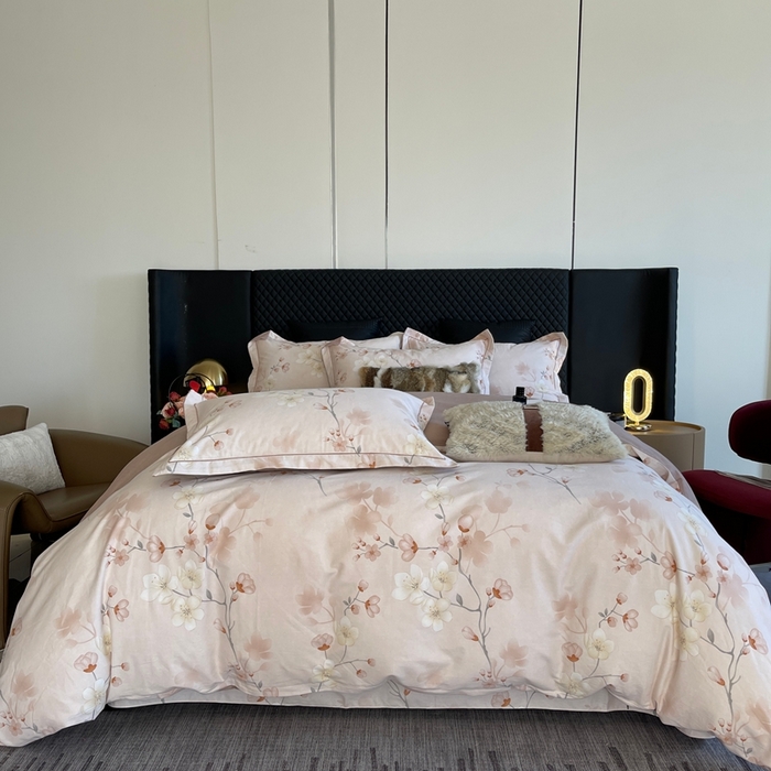 91家纺网 家纺一手货源 找家纺 莱豫家纺 2025新款全棉100%纯棉加厚磨毛四件套 云雨轩