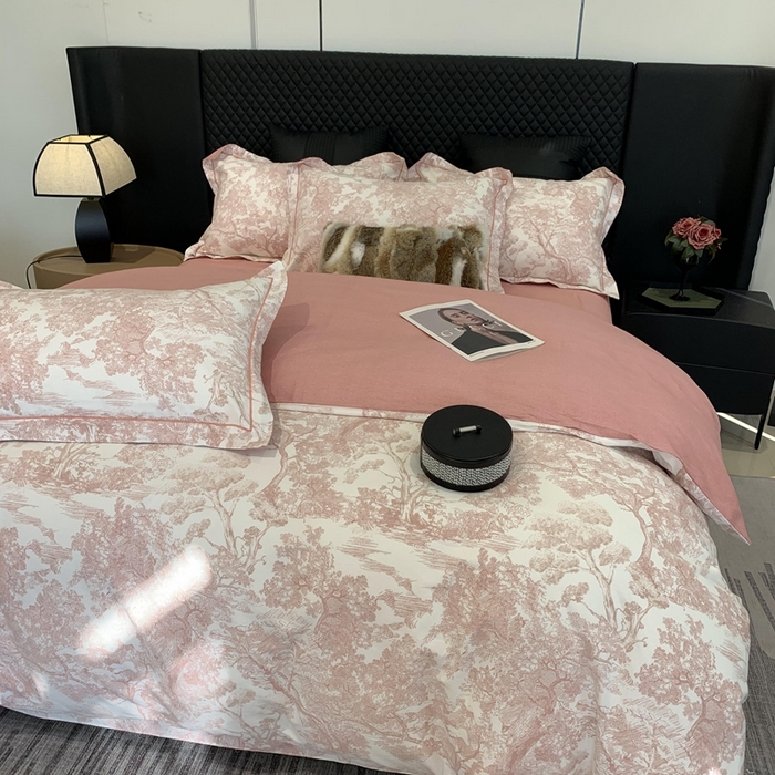 91家纺网 家纺一手货源 找家纺 莱豫家纺 2025新款全棉100%纯棉加厚磨毛四件套 沁语繁花