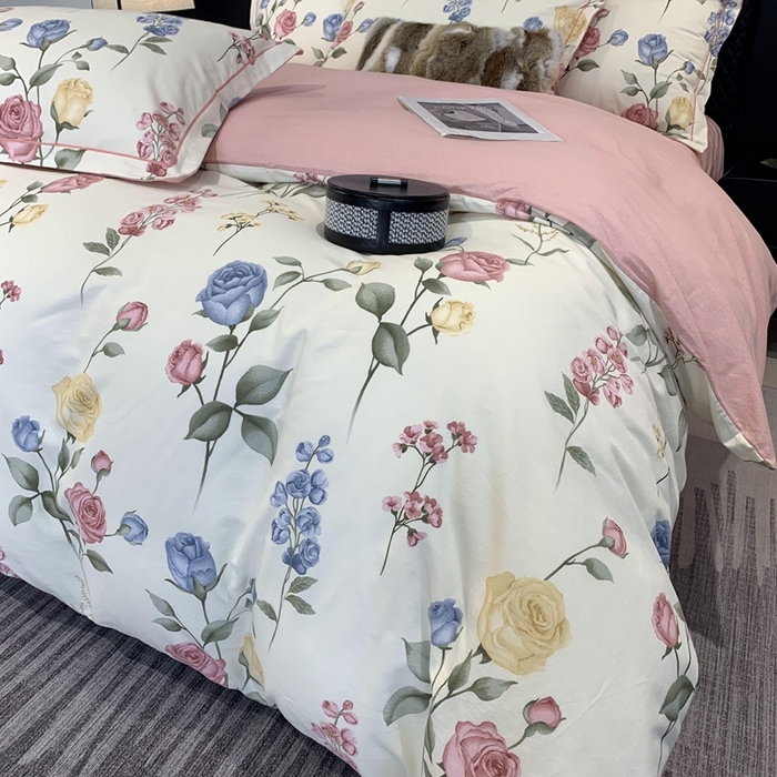 91家纺网 家纺一手货源 找家纺 莱豫家纺 2025新款全棉100%纯棉加厚磨毛四件套 香榭丽