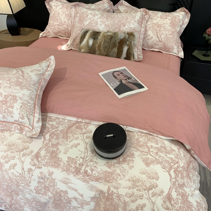 91家纺网 家纺一手货源 找家纺 莱豫家纺 2025新款全棉100%纯棉加厚磨毛四件套 沁语繁花