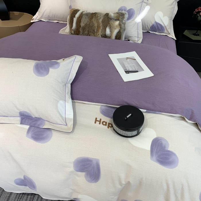 91家纺网 家纺一手货源 找家纺 莱豫家纺 2025新款全棉100%纯棉加厚磨毛四件套 乐语生活