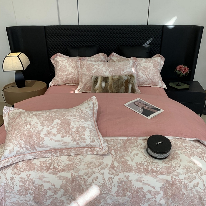 91家纺网 家纺一手货源 找家纺 莱豫家纺 2025新款全棉100%纯棉加厚磨毛四件套 沁语繁花