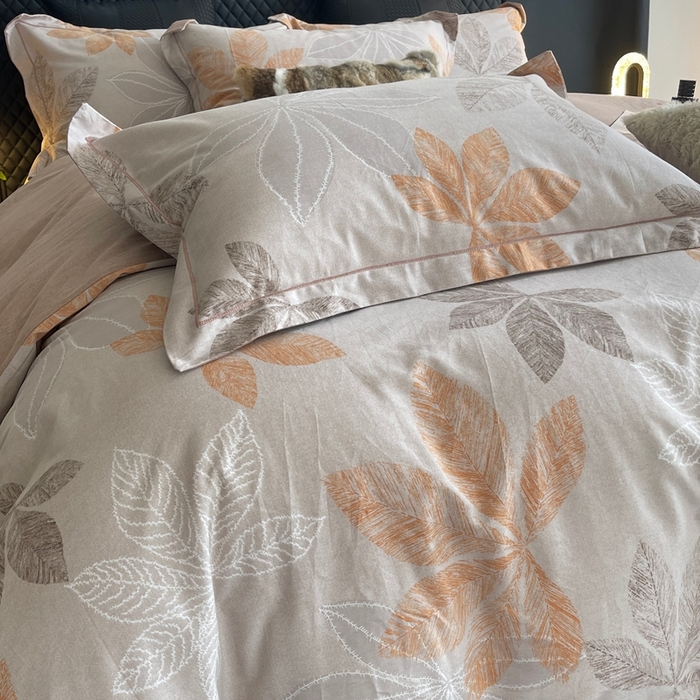 91家纺网 家纺一手货源 找家纺 莱豫家纺 2025新款全棉100%纯棉加厚磨毛四件套 香山红叶