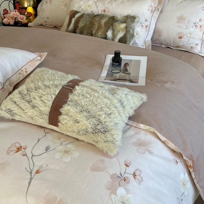 91家纺网 家纺一手货源 找家纺 莱豫家纺 2025新款全棉100%纯棉加厚磨毛四件套 云雨轩