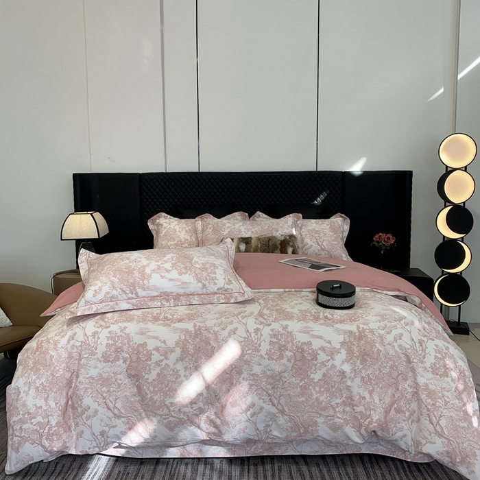 91家纺网 家纺一手货源 找家纺 莱豫家纺 2025新款全棉100%纯棉加厚磨毛四件套 沁语繁花