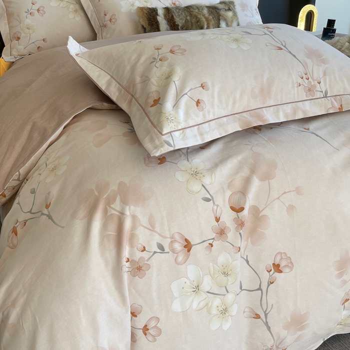 91家纺网 家纺一手货源 找家纺 莱豫家纺 2025新款全棉100%纯棉加厚磨毛四件套 云雨轩