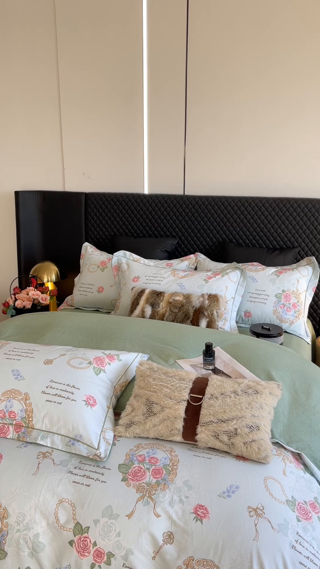 91家纺网 家纺一手货源 找家纺 莱豫家纺 2025新款全棉100%纯棉加厚磨毛四件套 法式香风