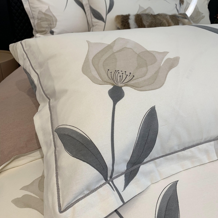 91家纺网 家纺一手货源 找家纺 莱豫家纺 2025新款全棉100%纯棉加厚磨毛四件套 花韵倾城