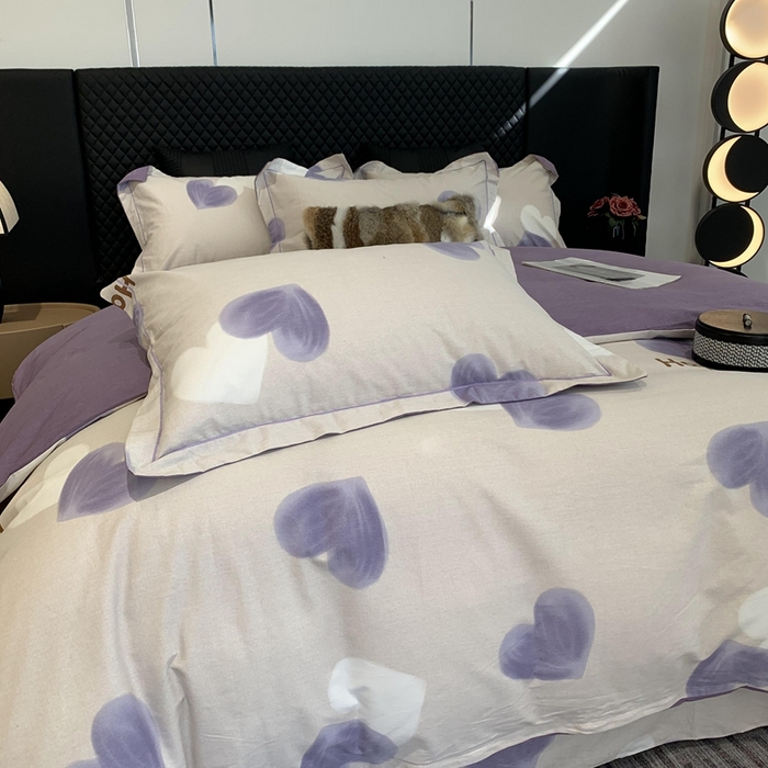 91家纺网 家纺一手货源 找家纺 莱豫家纺 2025新款全棉100%纯棉加厚磨毛四件套 乐语生活