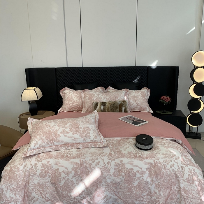 91家纺网 家纺一手货源 找家纺 莱豫家纺 2025新款全棉100%纯棉加厚磨毛四件套 沁语繁花