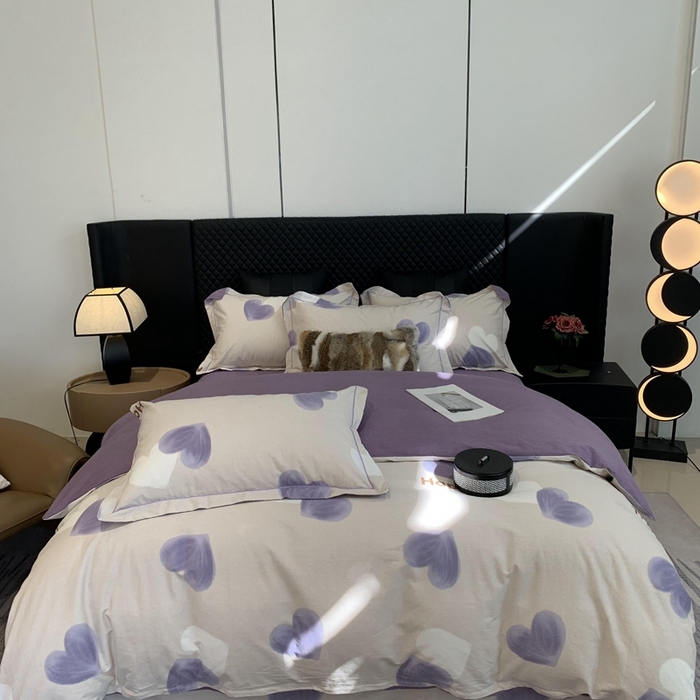 91家纺网 家纺一手货源 找家纺 莱豫家纺 2025新款全棉100%纯棉加厚磨毛四件套 乐语生活