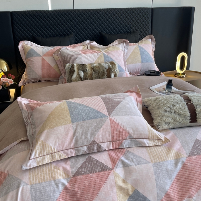 91家纺网 家纺一手货源 找家纺 莱豫家纺 2025新款全棉100%纯棉加厚磨毛四件套 灵动之美