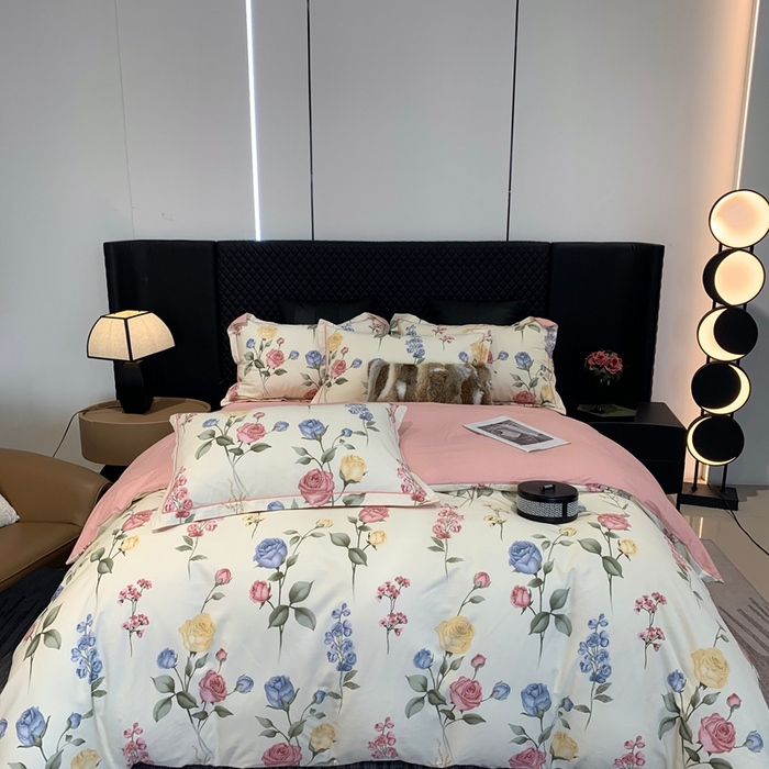 91家纺网 家纺一手货源 找家纺 莱豫家纺 2025新款全棉100%纯棉加厚磨毛四件套 香榭丽