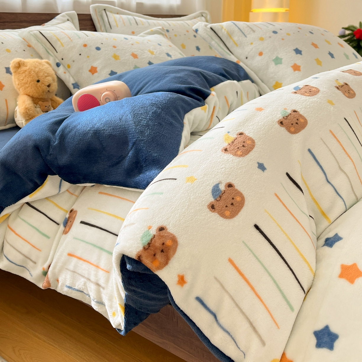 91家纺网 家纺一手货源 找家纺 （总）寻米 2025新款高克重加厚保暖牛奶绒四件套-第一批