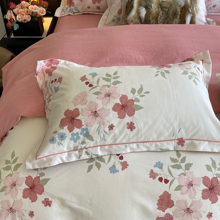 91家纺网 家纺一手货源 找家纺 莱豫家纺 2025新款全棉100%纯棉加厚磨毛四件套 雾里看花