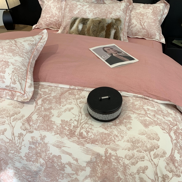 91家纺网 家纺一手货源 找家纺 莱豫家纺 2025新款全棉100%纯棉加厚磨毛四件套 沁语繁花