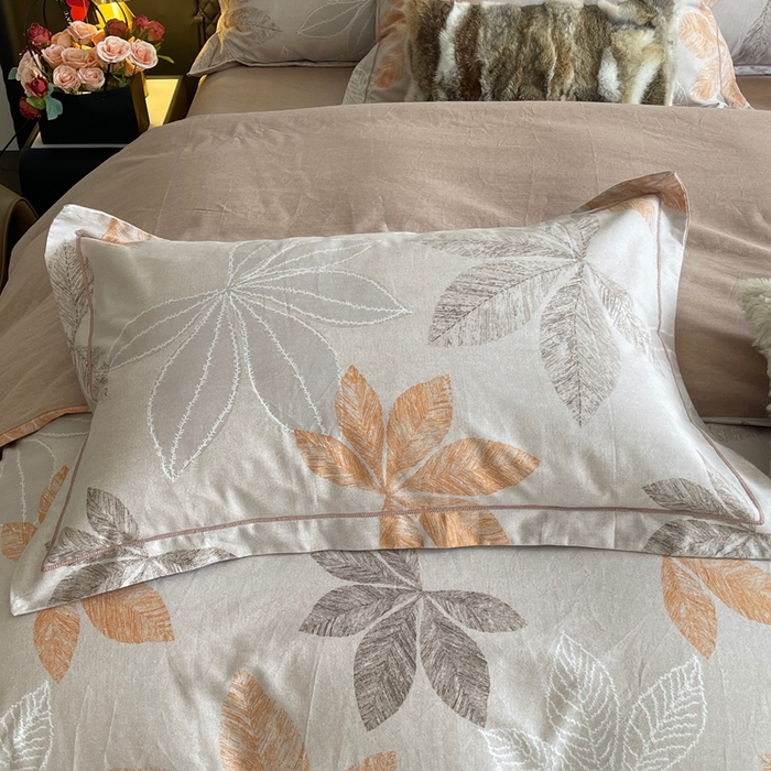 91家纺网 家纺一手货源 找家纺 莱豫家纺 2025新款全棉100%纯棉加厚磨毛四件套 香山红叶