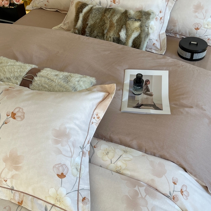 91家纺网 家纺一手货源 找家纺 莱豫家纺 2025新款全棉100%纯棉加厚磨毛四件套 云雨轩