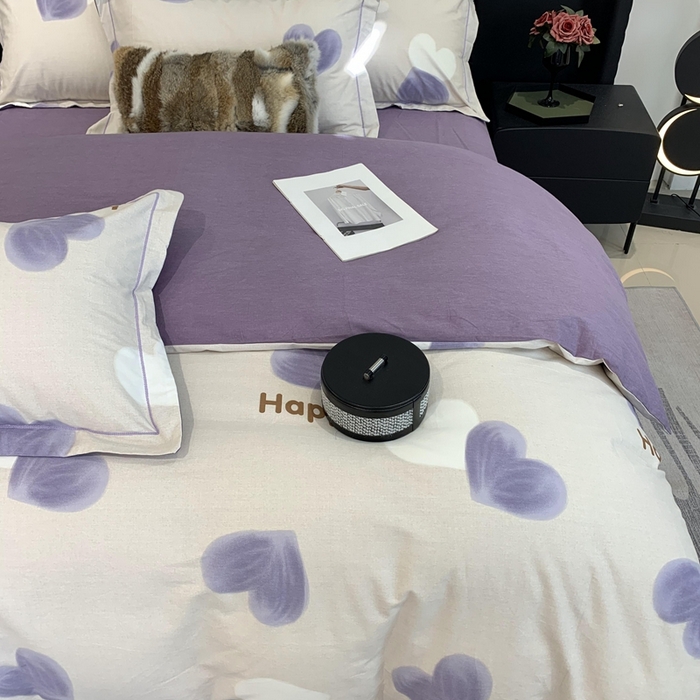 91家纺网 家纺一手货源 找家纺 莱豫家纺 2025新款全棉100%纯棉加厚磨毛四件套 乐语生活