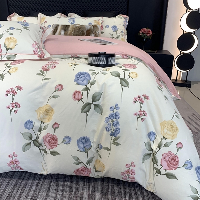 91家纺网 家纺一手货源 找家纺 莱豫家纺 2025新款全棉100%纯棉加厚磨毛四件套 香榭丽