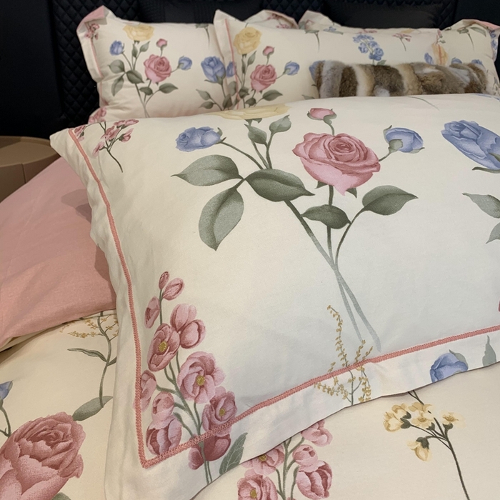 91家纺网 家纺一手货源 找家纺 莱豫家纺 2025新款全棉100%纯棉加厚磨毛四件套 香榭丽