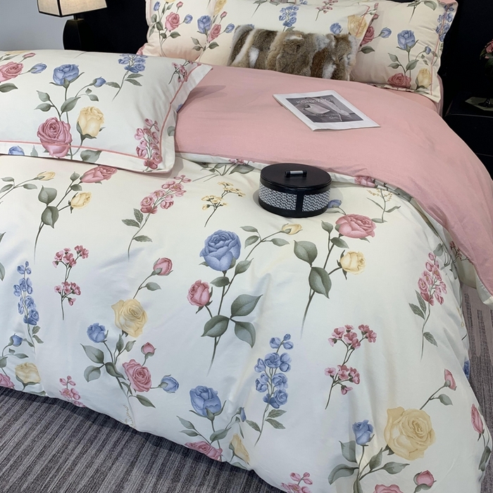 91家纺网 家纺一手货源 找家纺 莱豫家纺 2025新款全棉100%纯棉加厚磨毛四件套 香榭丽