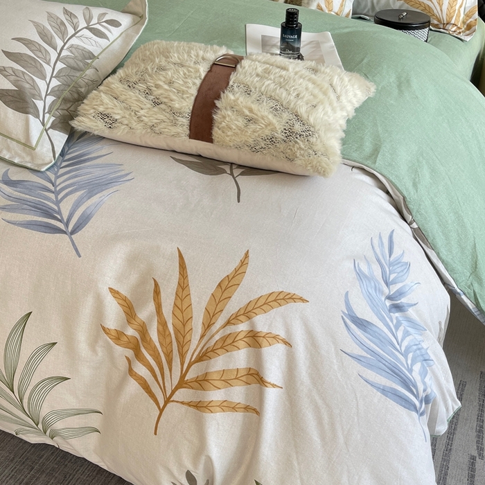 91家纺网 家纺一手货源 找家纺 莱豫家纺 2025新款全棉100%纯棉加厚磨毛四件套 春风扶梦