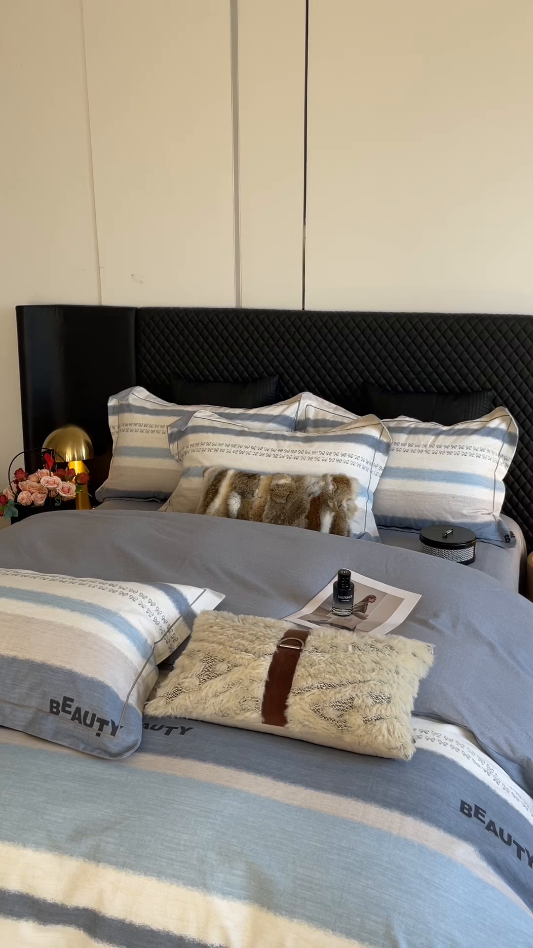 91家纺网 家纺一手货源 找家纺 莱豫家纺 2025新款全棉100%纯棉加厚磨毛四件套 信条主义蓝