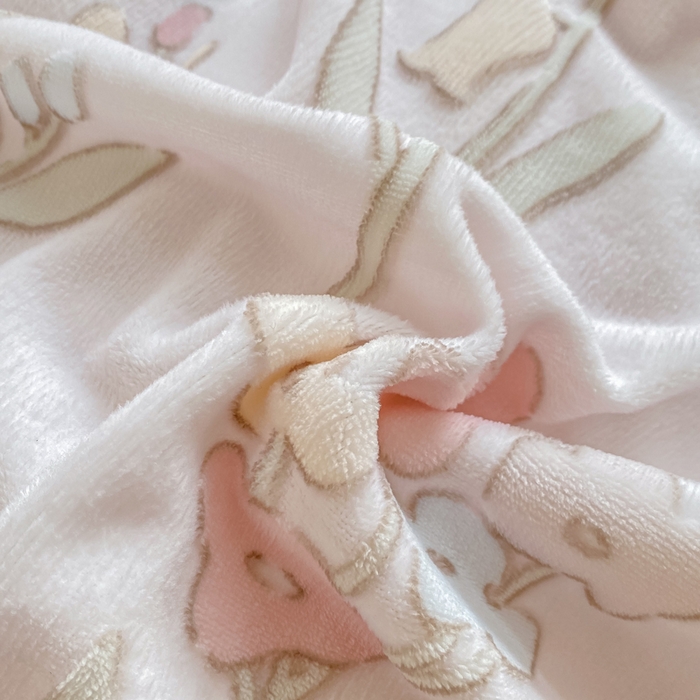 91家纺网 家纺一手货源 找家纺 卓越家纺 2025新款加厚保暖牛奶绒四件套 花丛渐