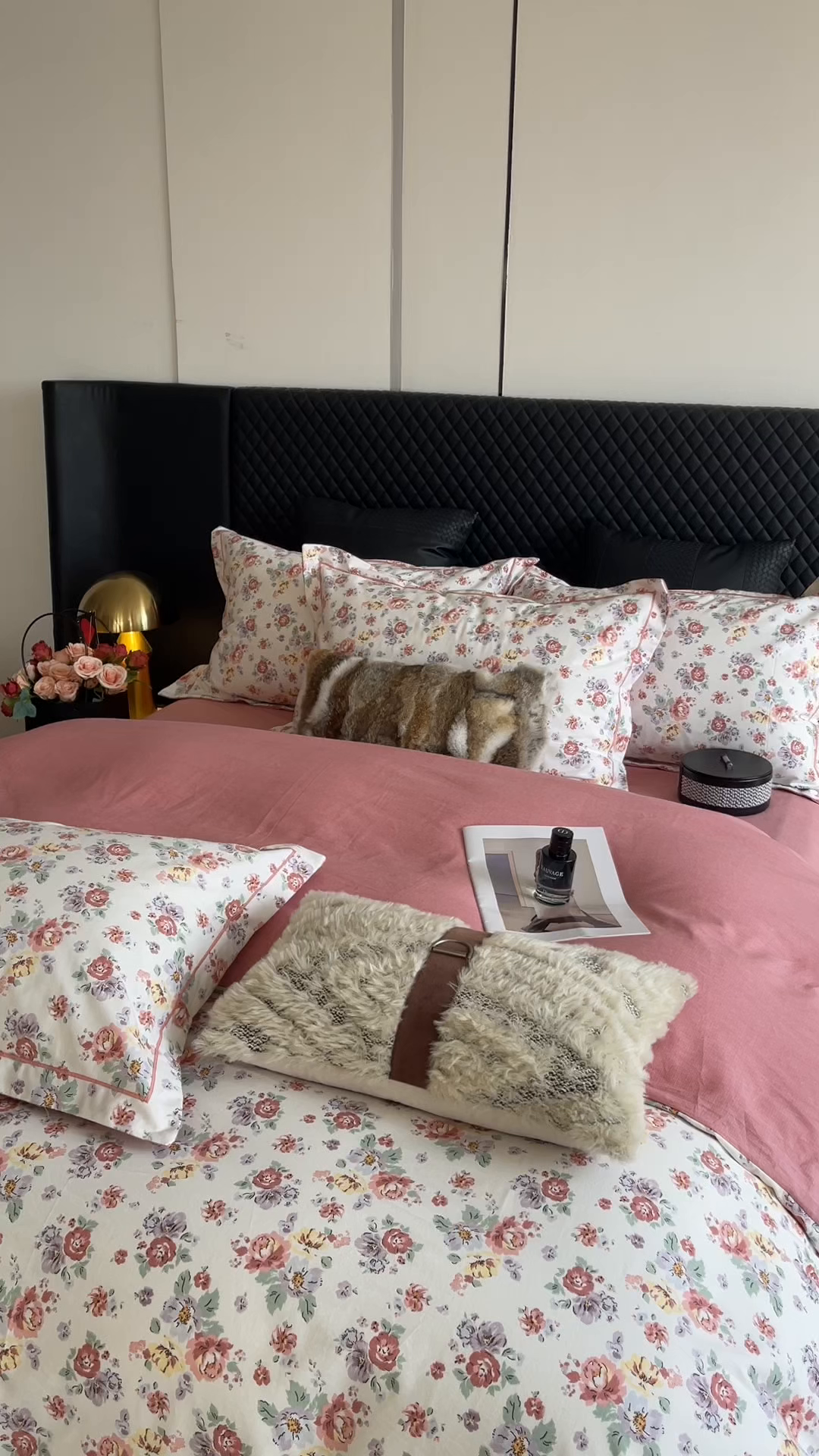 91家纺网 家纺一手货源 找家纺 莱豫家纺 2025新款全棉100%纯棉加厚磨毛四件套 花意粉