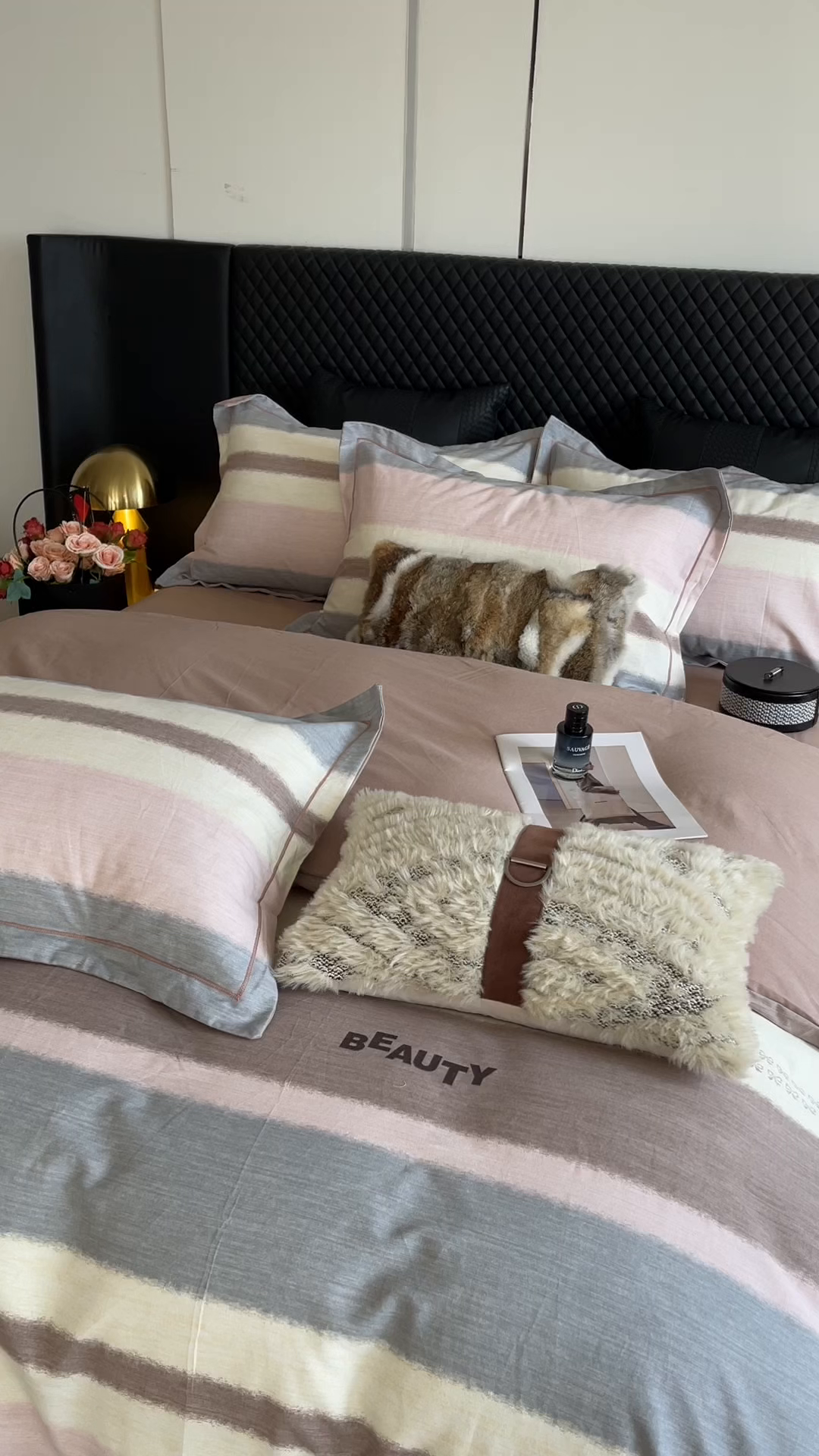 91家纺网 家纺一手货源 找家纺 莱豫家纺 2025新款全棉100%纯棉加厚磨毛四件套 信条主义粉