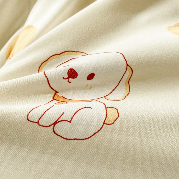 91家纺网 家纺一手货源 找家纺 梵克保罗 2025新款水洗棉糯小棉夏被夏被四件套四季被春秋被单人学生双人被子被芯 旺事如意