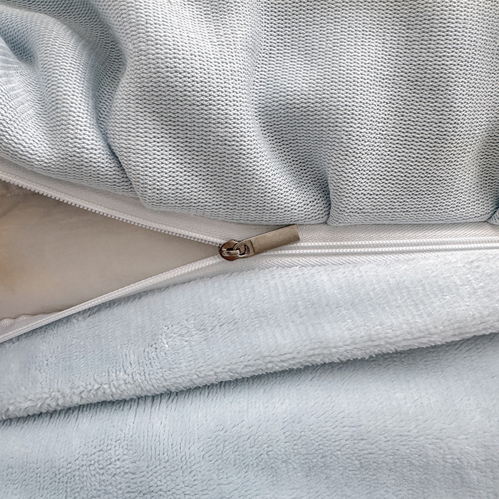 91家纺网 家纺一手货源 找家纺 锦格家纺 2024新款A类高克重牛奶绒四件套 艾洛薇【天蓝】