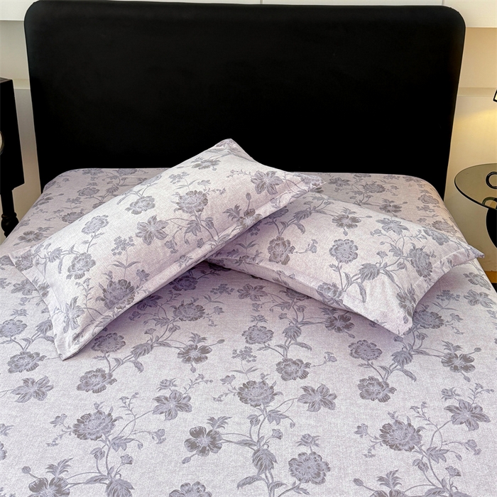 91家纺网 家纺一手货源 找家纺 梦舒羽 2025新款原麻床笠机洗家用防滑透气四季款床罩床垫床单保护套 南笙