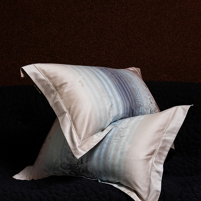 91家纺网 家纺一手货源 找家纺 黑白森林 2025新款100S全棉纯棉双股色经色纬大提花四件套 芳华