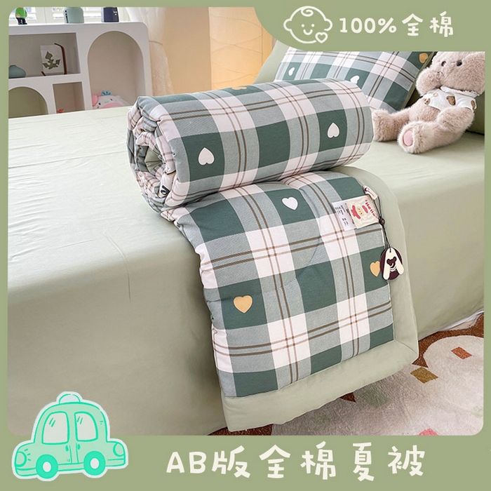 91家纺网 家纺一手货源 找家纺 （总）梵克保罗 2025新款全棉夏被碎花卡通小清新简约纯棉夏凉被夏被四件套三件套