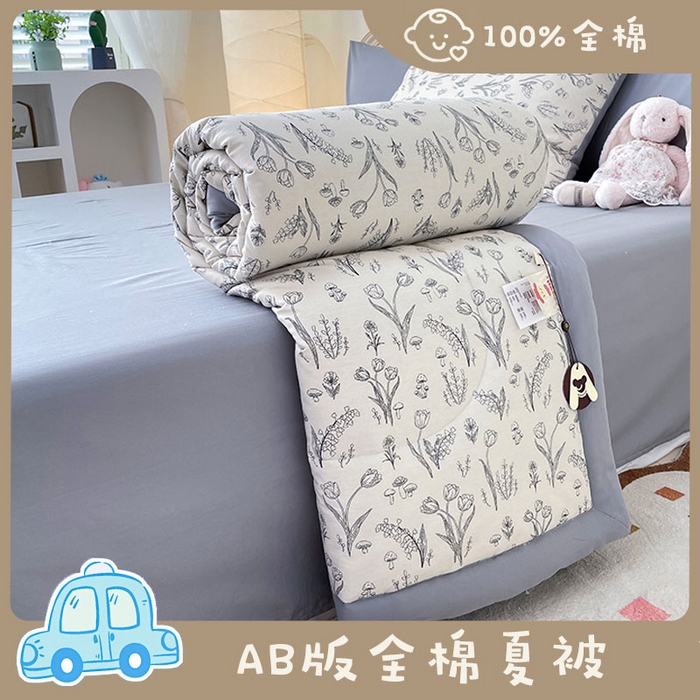 91家纺网 家纺一手货源 找家纺 （总）梵克保罗 2025新款全棉夏被碎花卡通小清新简约纯棉夏凉被夏被四件套三件套