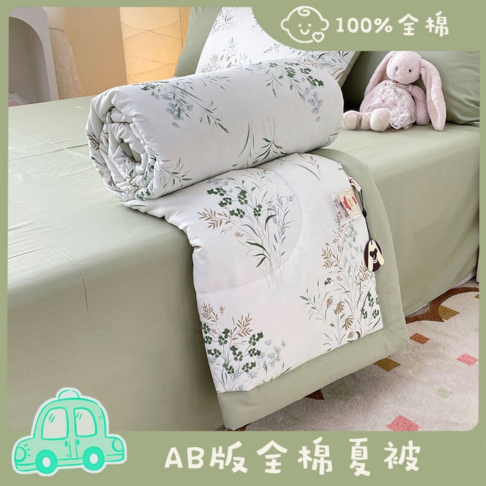 91家纺网 家纺一手货源 找家纺 （总）梵克保罗 2025新款全棉夏被碎花卡通小清新简约纯棉夏凉被夏被四件套三件套