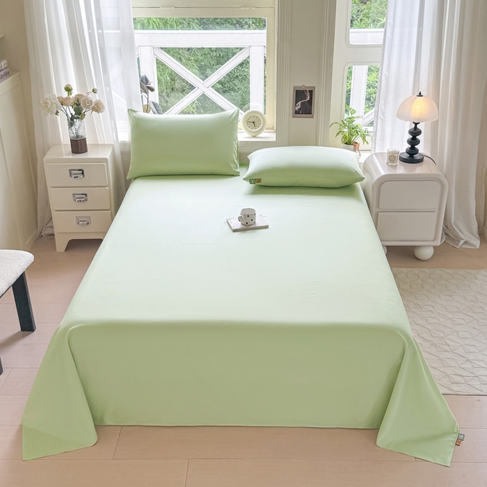 91家纺网 家纺一手货源 找家纺 （总）女子家纺 2025新款全棉纯色简约单品系列-床单