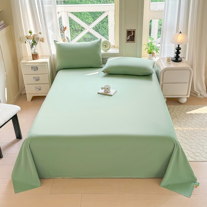 91家纺网 家纺一手货源 找家纺 （总）女子家纺 2025新款全棉纯色简约单品系列-床单