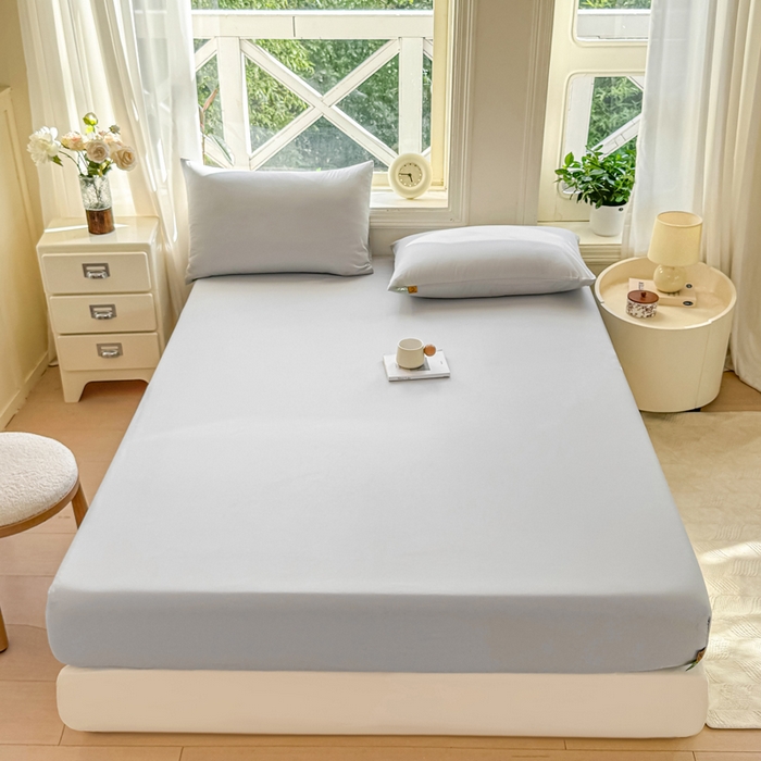 91家纺网 家纺一手货源 找家纺 （总）女子家纺 2025新款全棉纯色简约单品系列-床笠