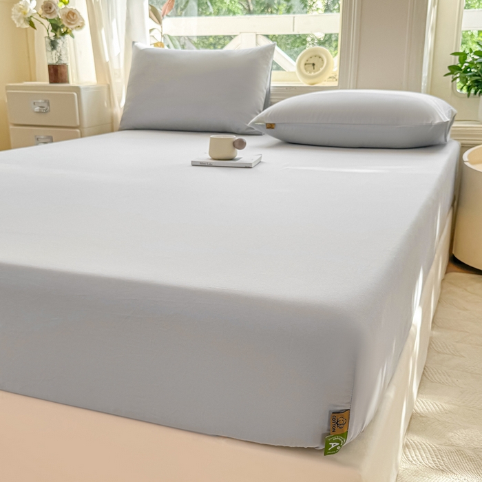 91家纺网 家纺一手货源 找家纺 （总）女子家纺 2025新款全棉纯色简约单品系列-床笠