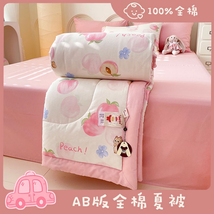 91家纺网 家纺一手货源 找家纺 （总）梵克保罗 2025新款全棉夏被碎花卡通小清新简约纯棉夏凉被夏被四件套三件套