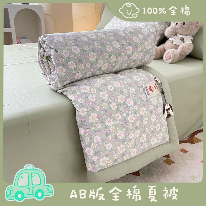 91家纺网 家纺一手货源 找家纺 （总）梵克保罗 2025新款全棉夏被碎花卡通小清新简约纯棉夏凉被夏被四件套三件套