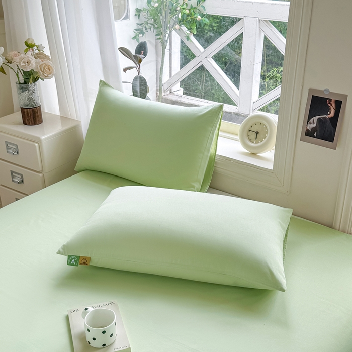 91家纺网 家纺一手货源 找家纺 （总）女子家纺 2025新款全棉纯色简约单品系列-枕套