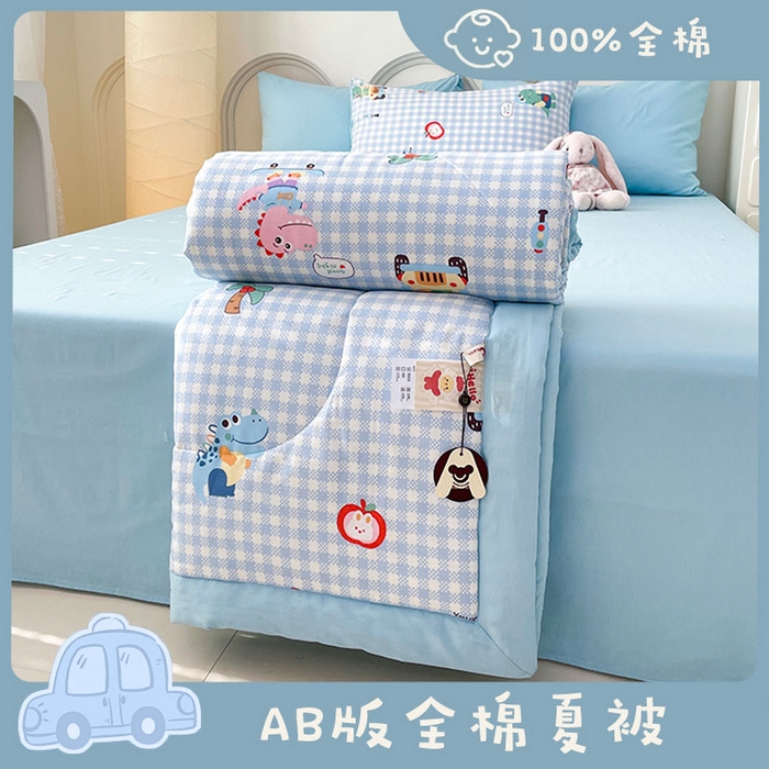 91家纺网 家纺一手货源 找家纺 （总）梵克保罗 2025新款全棉夏被碎花卡通小清新简约纯棉夏凉被夏被四件套三件套