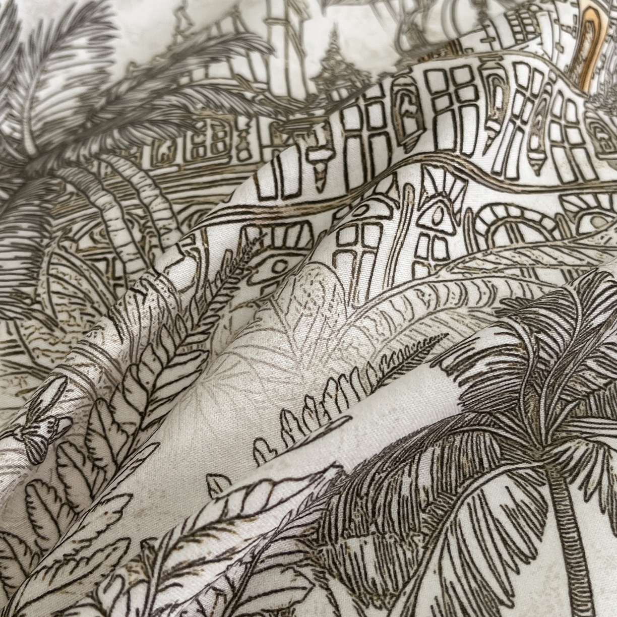 91家纺网 家纺一手货源 找家纺 慕晨 2025新款65%莱赛尔32%棉全棉磨毛数码印花宽边高级简奢款中高端四件套直播热款 景行