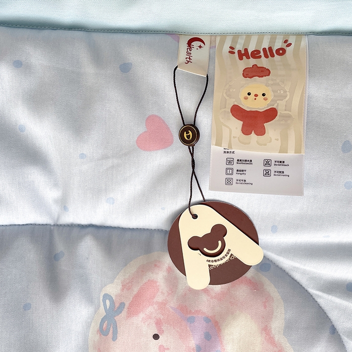 91家纺网 家纺一手货源 找家纺 梵克保罗 2025新款全棉夏被碎花卡通小清新简约纯棉夏凉被夏被四件套三件套 博美