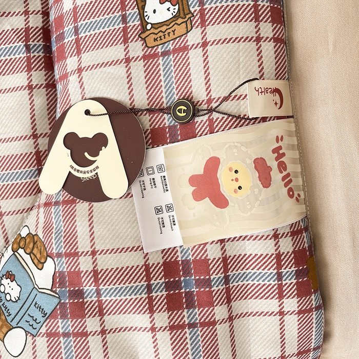 91家纺网 家纺一手货源 找家纺 梵克保罗 2025新款全棉夏被碎花卡通小清新简约纯棉夏凉被夏被四件套三件套 格子凯特