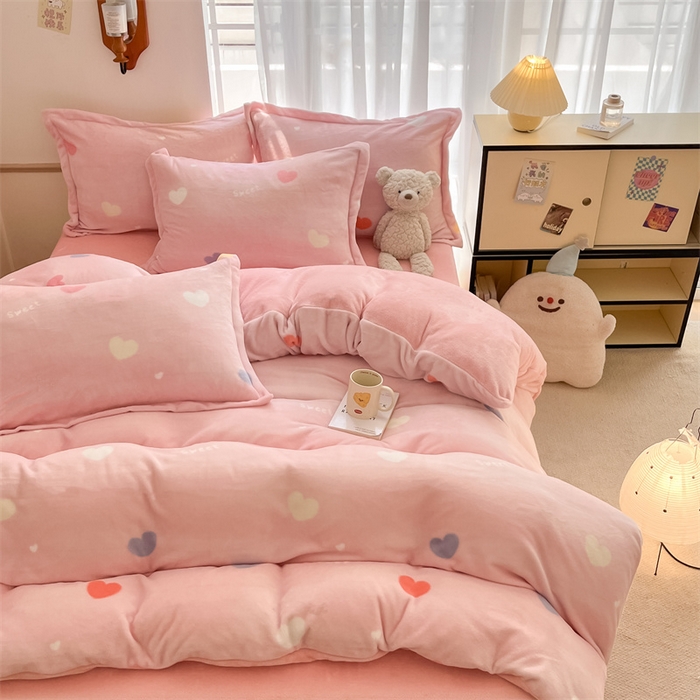 91家纺网 家纺一手货源 找家纺 （总）寻米 2025新款高克重加厚保暖牛奶绒四件套-第二批